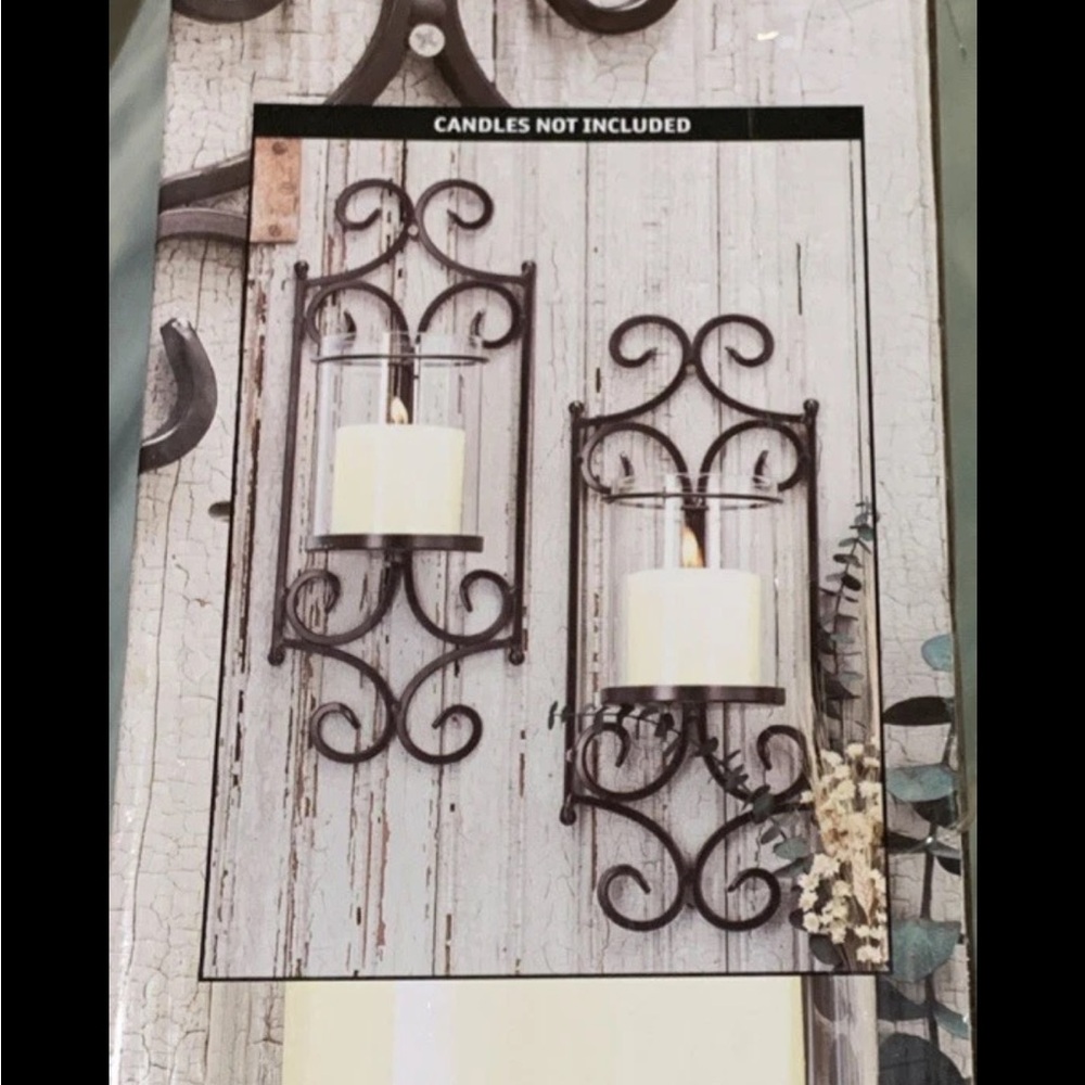 San Miguel Windsor Set of two wall sconces NEW $50 MSRP